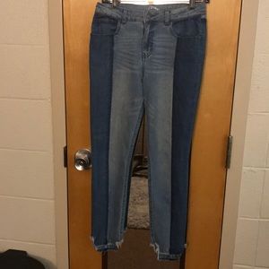 Dual toned skinny jeans